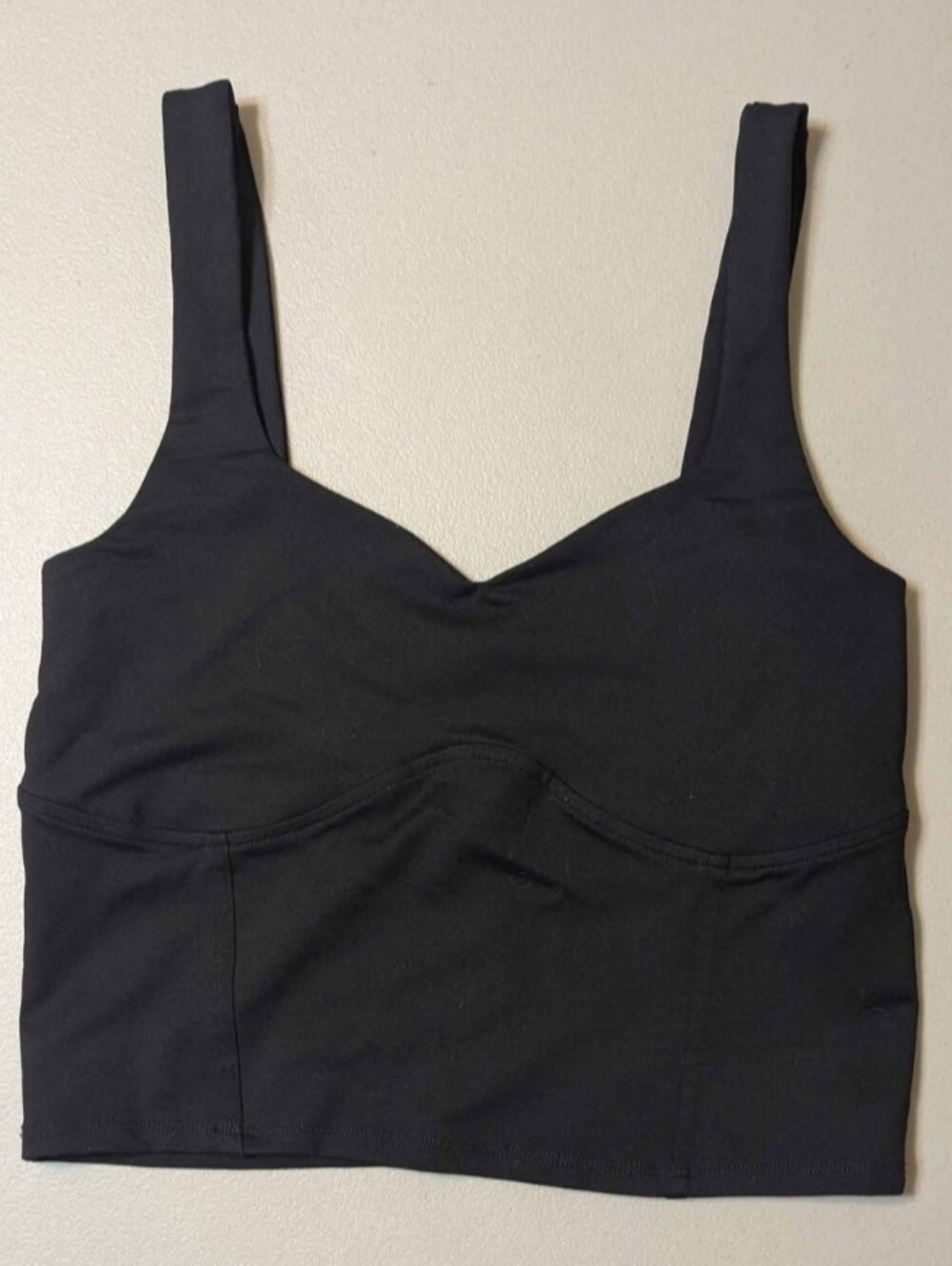 Abercrombie black crop tank top, medium